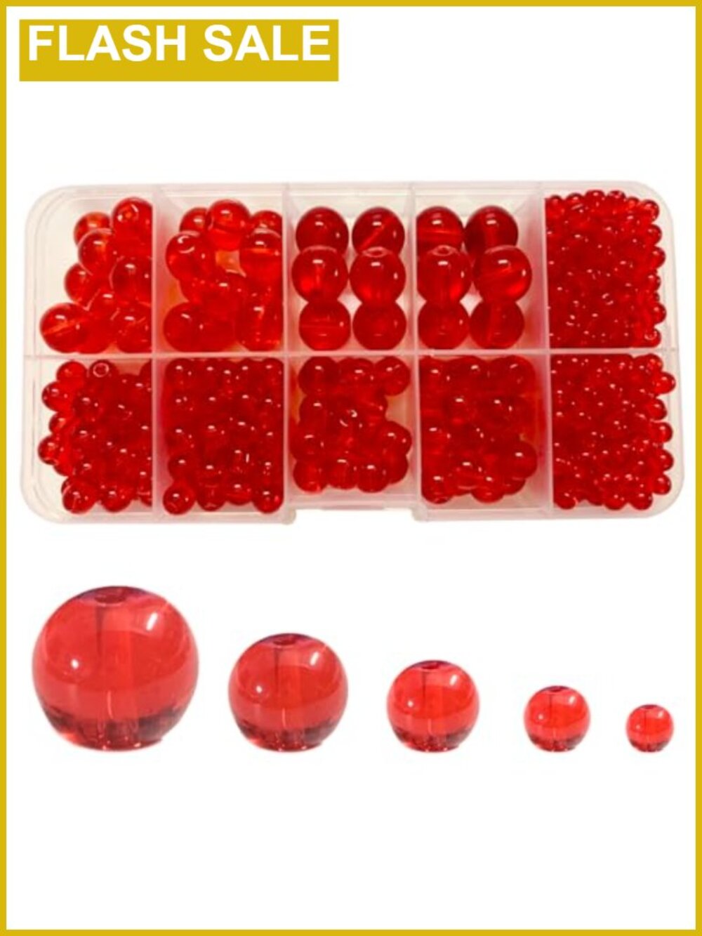 Round Glass Beads for Jewelry Making 4/6/8/10/12mm Smooth Crystal Spacer Beads